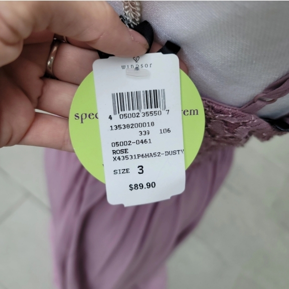 Lilac ✦ Silver Sequin Lace Gown ✦ w/ Cutout Waist Sweetheart Neckline Sz 3 NWT - Picture 13 of 17